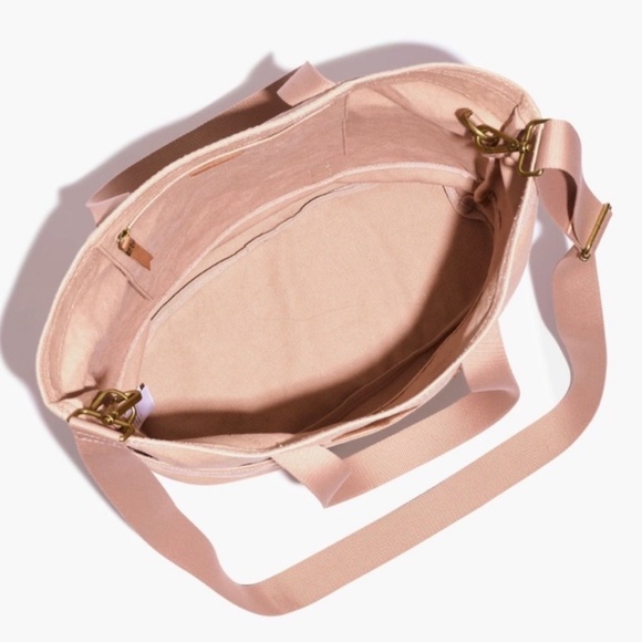 Madewell X BACKDROP Studio Hours Collab Camden Canvas Tote Shoulder/Crossbod Bag - Picture 3 of 16